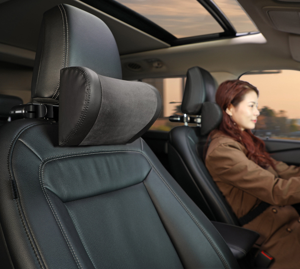Car headrest multifunctional adjustable memory foam head